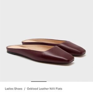 Tuckernuck Oxblood Leather Nillie Flats